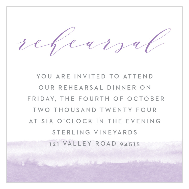 Lilac Dip Dye Rehearsal Cards