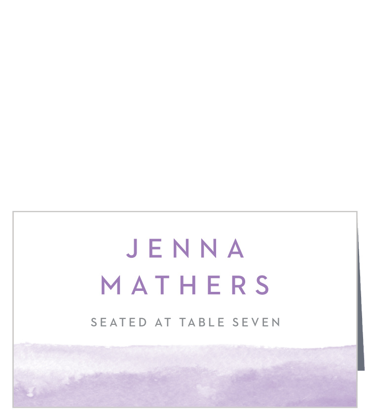 Lilac Dip Dye Place Cards