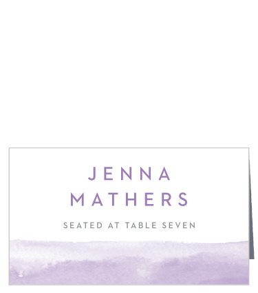 Lilac Dip Dye Place Cards