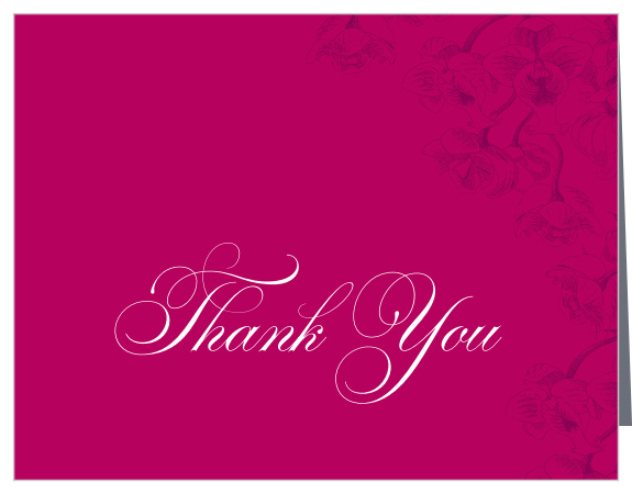Cascading Blooms Wedding Thank You Cards