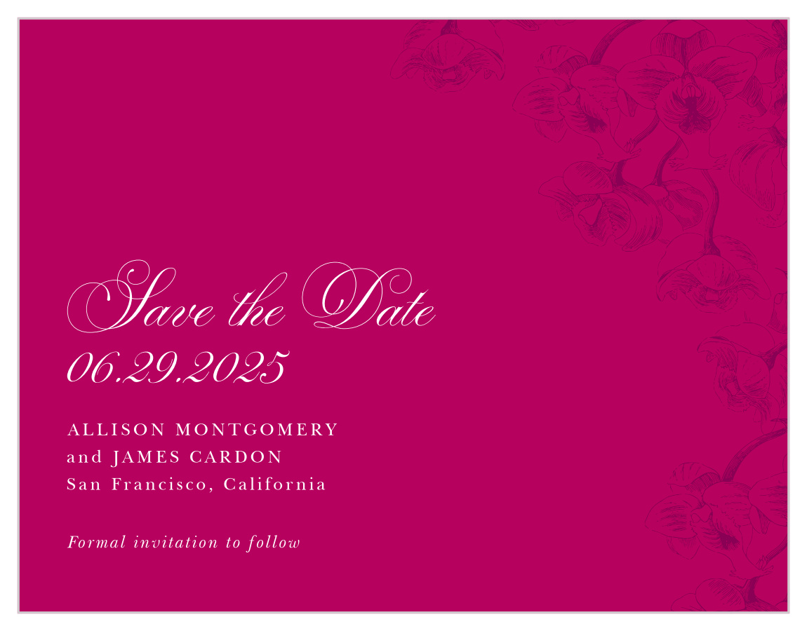 Cascading Blooms Save the Date Magnets