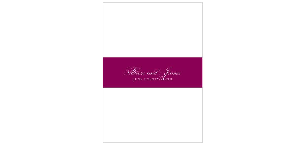Cascading Blooms Wedding Belly Bands