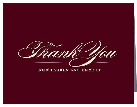 Hydrangea Frame Wedding Thank You Cards