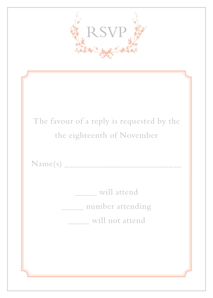 Rustic Wreath Response Cards