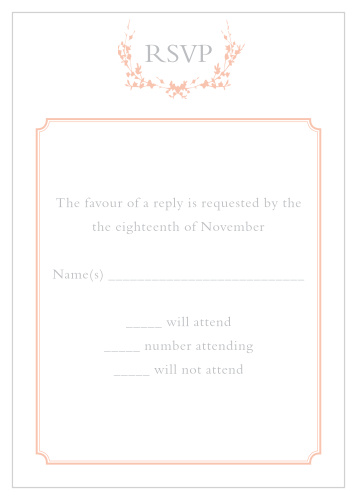 Rustic Wreath Response Cards