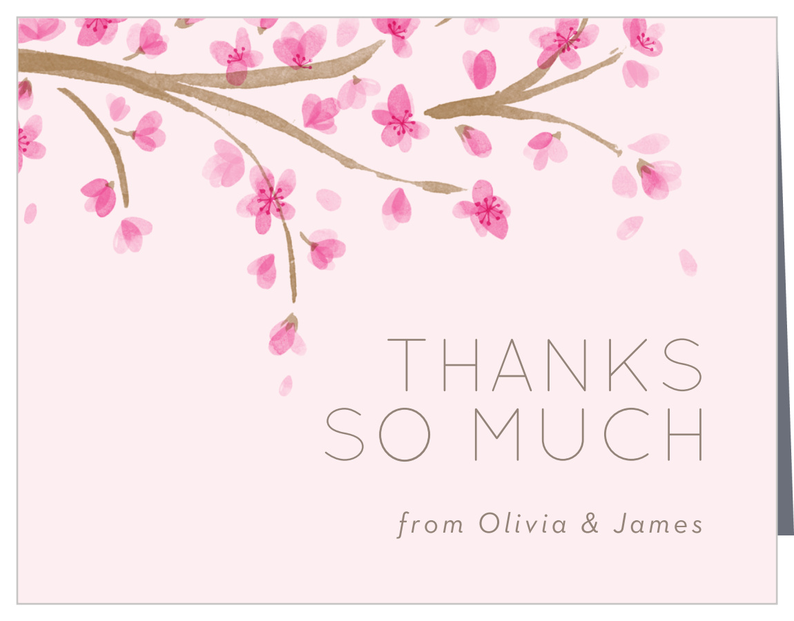 Cherry Branch Wedding Thank You Cards