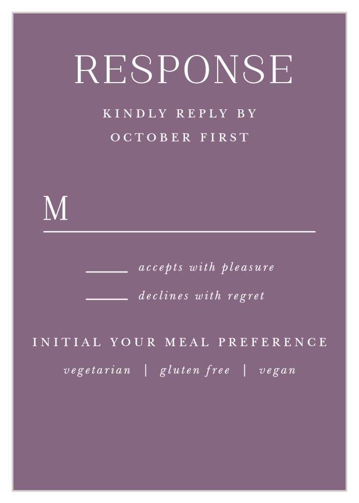 Marsala Blooms Response Cards