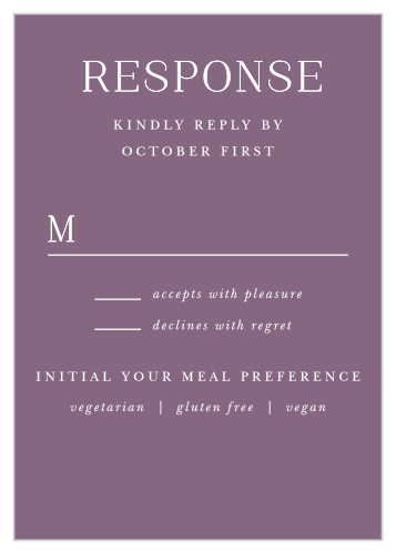 Marsala Blooms Response Cards
