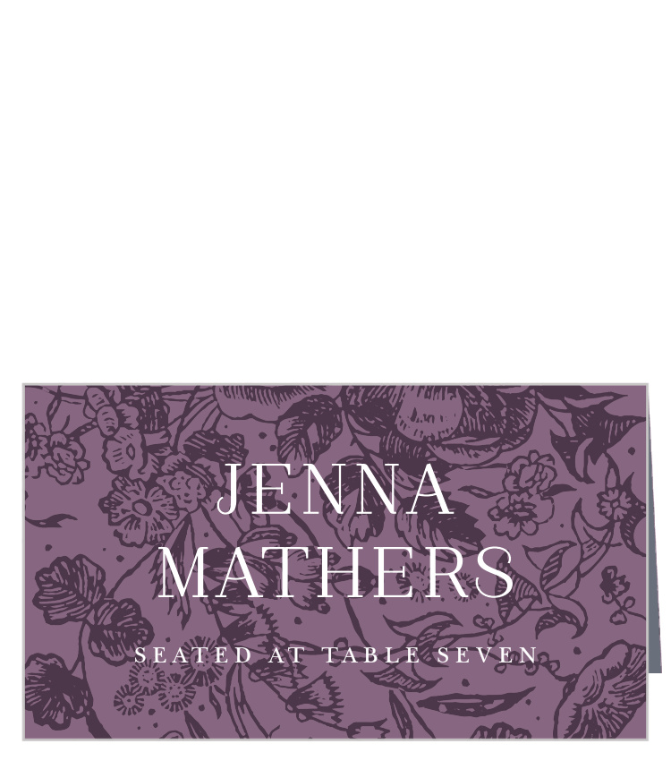 Marsala Blooms Place Cards