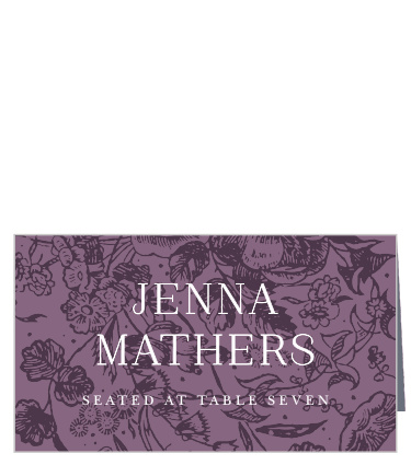 Marsala Blooms Place Cards