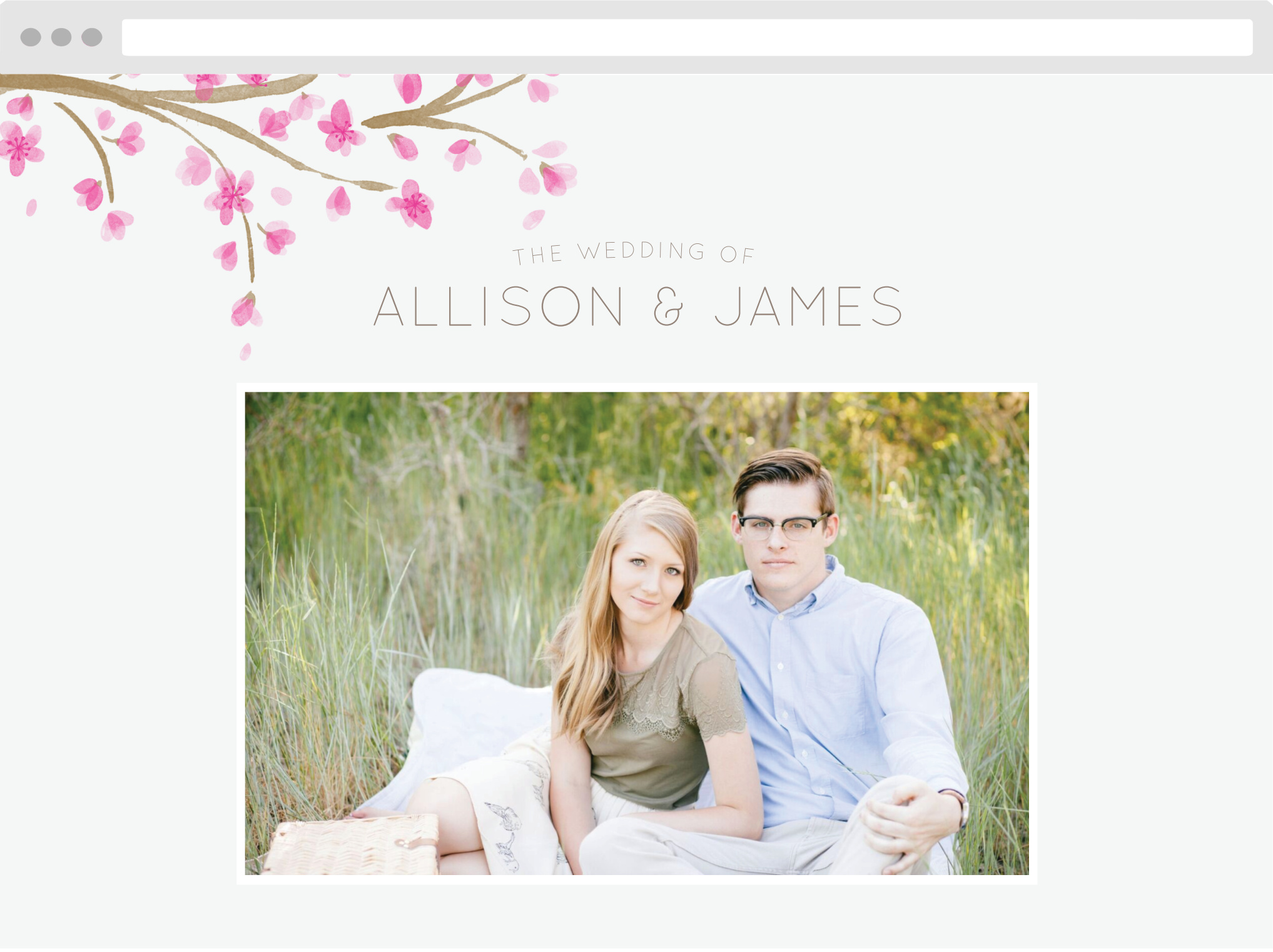 Cherry Branch Wedding Website