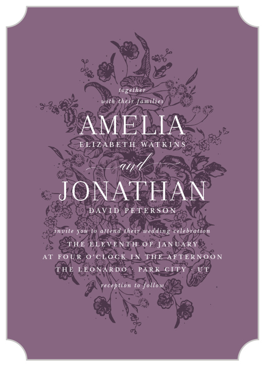 Our Marsala Blooms Wedding Invitations are a perfectly gorgeous way to announce the special day.