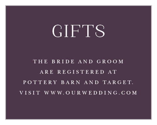 Marsala Blooms Registry Cards