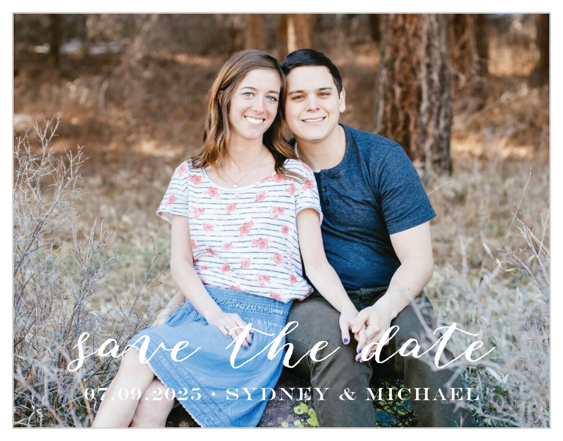 Framed Sunflowers Save the Date Magnets