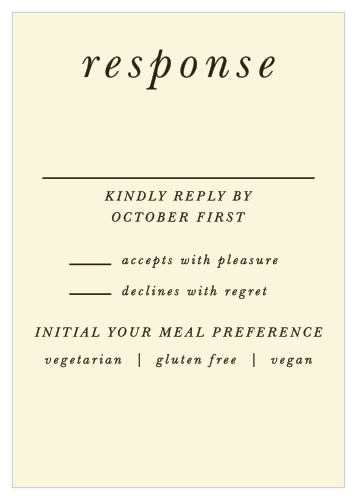 Pressed Leaf Response Cards