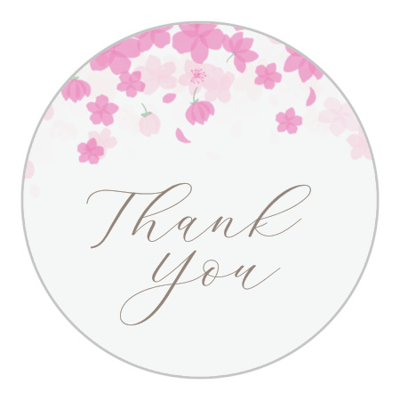 Cherry Blossoms Wedding Stickers