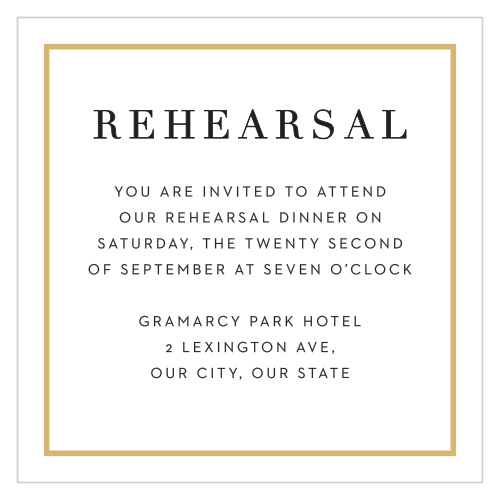 Opaque Photo Flair Rehearsal Cards