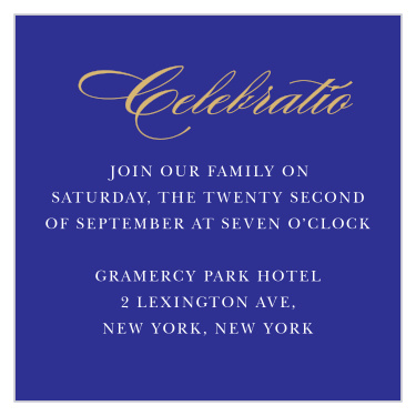 Big Day Bat Mitzvah Reception Cards