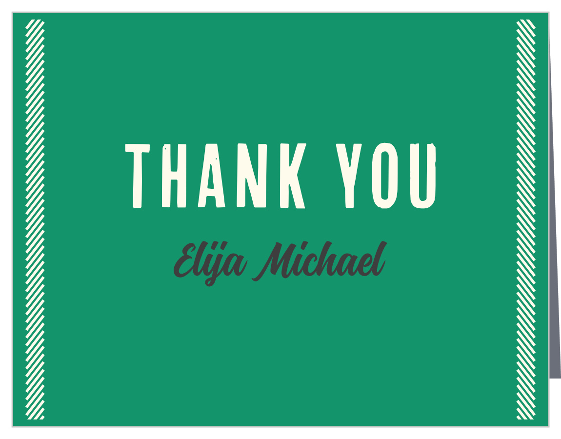 Soccer & Stripes Bar Mitzvah Thank You Cards