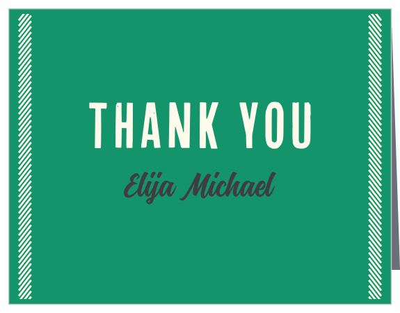 Soccer & Stripes Bar Mitzvah Thank You Cards