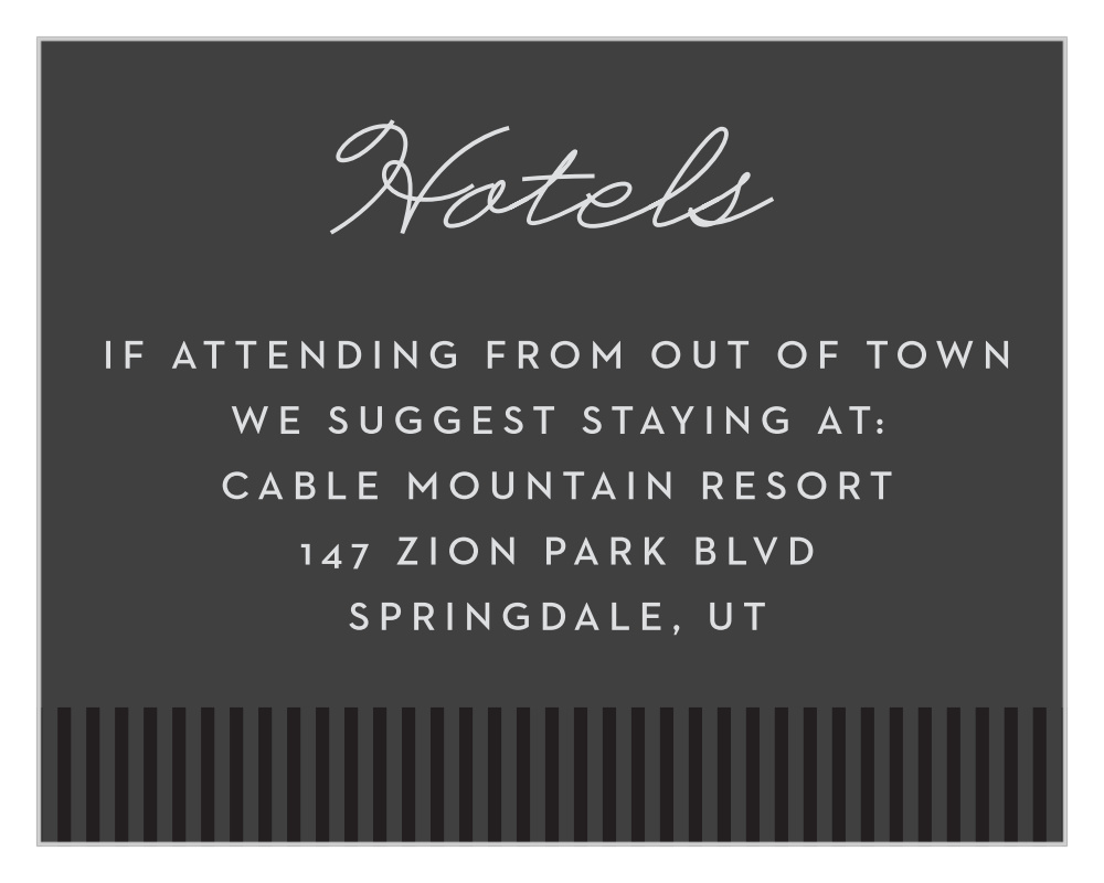 Magical Magician Bar Mitzvah Lodging Cards