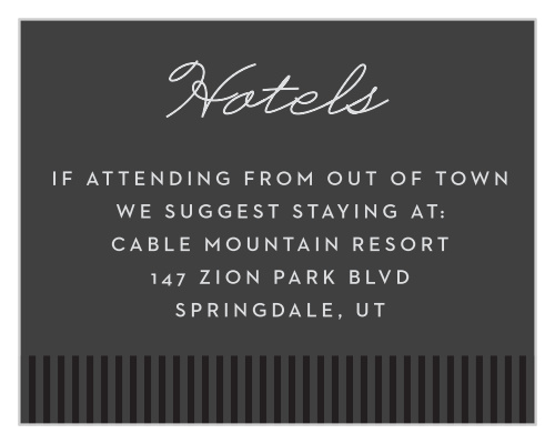Magical Magician Bar Mitzvah Lodging Cards
