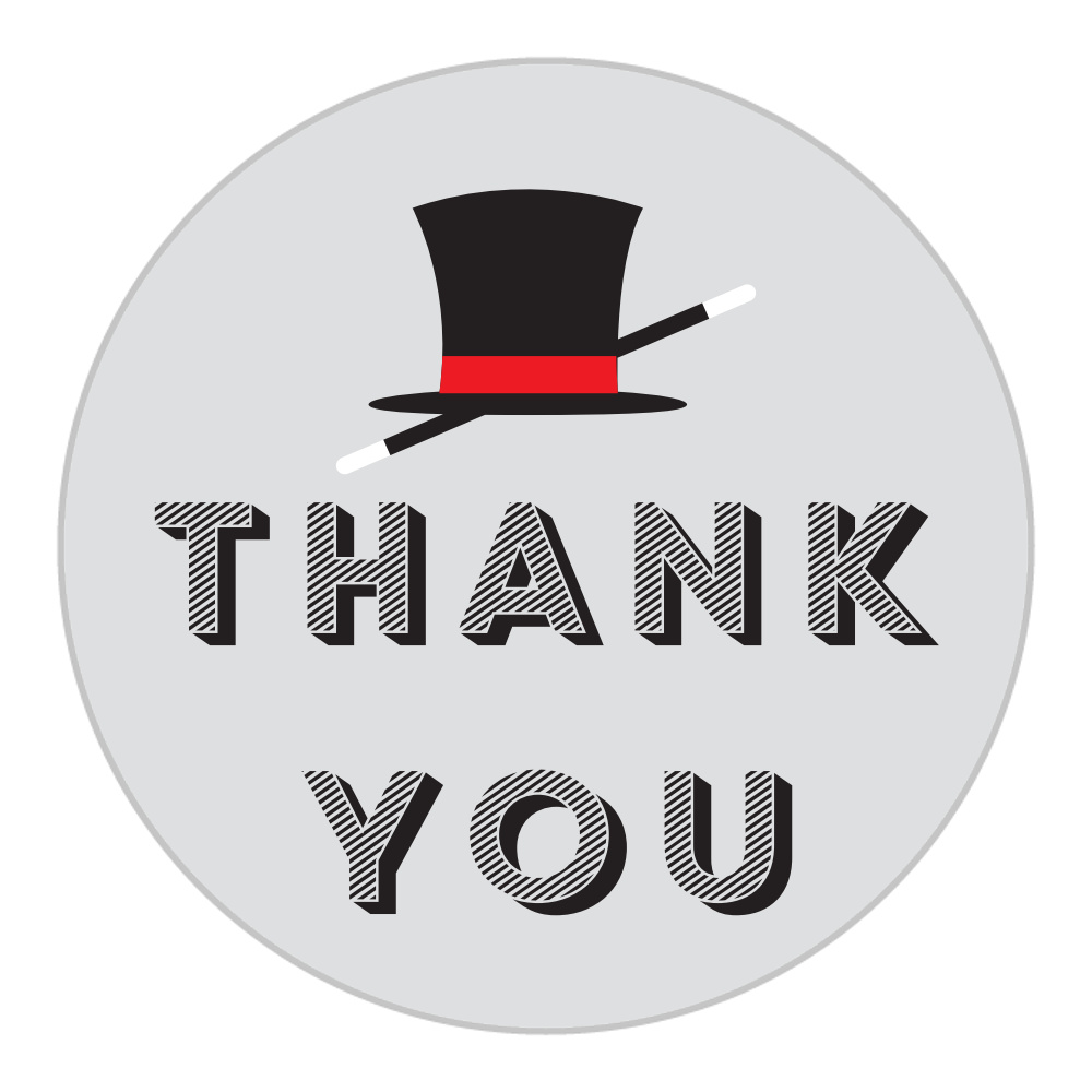 Magical Magician Bar Mitzvah Stickers
