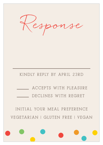 Fiesta Banner Bar Mitzvah Response Cards
