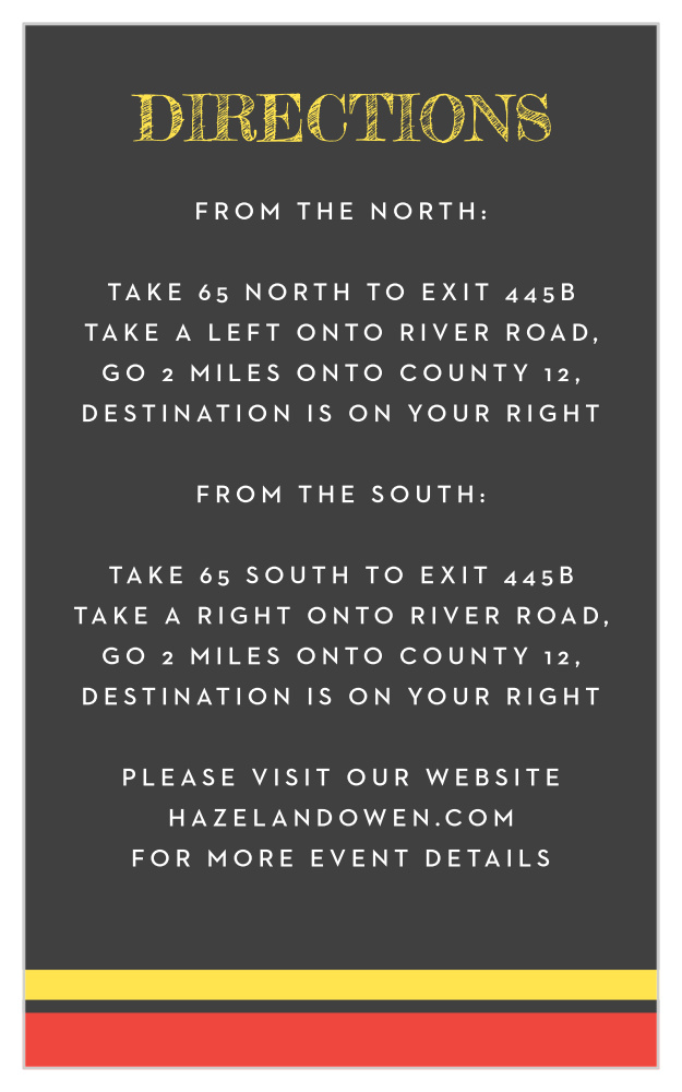 Sports Jersey Bar Mitzvah Direction Cards