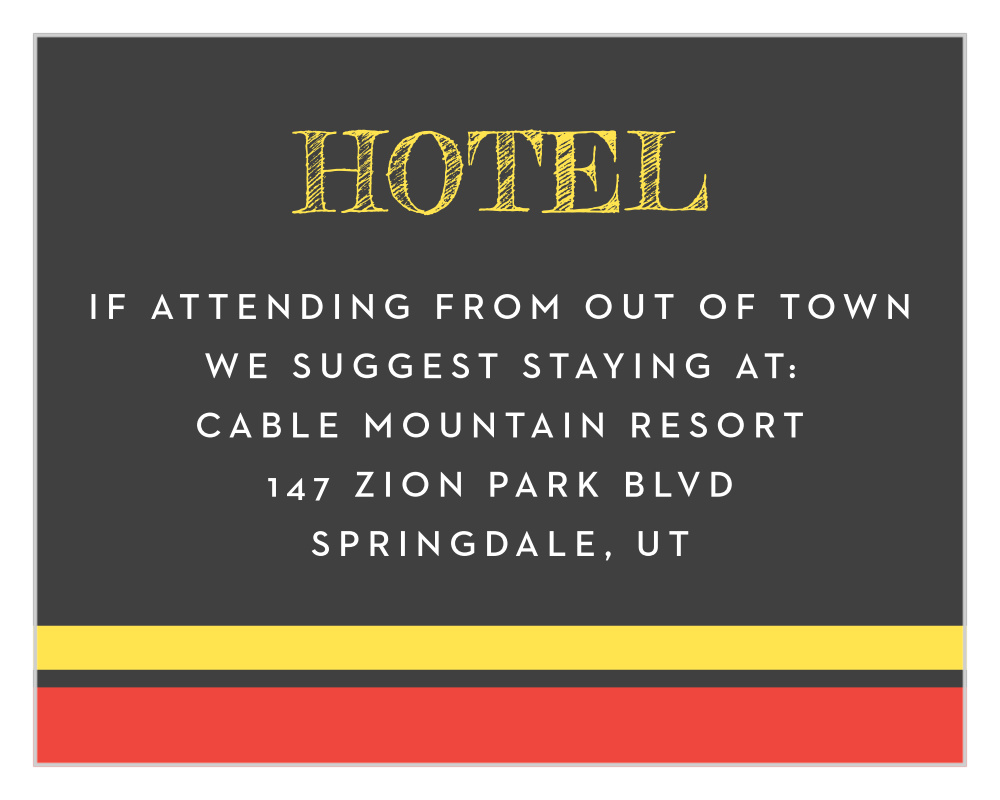 Sports Jersey Bar Mitzvah Lodging Cards