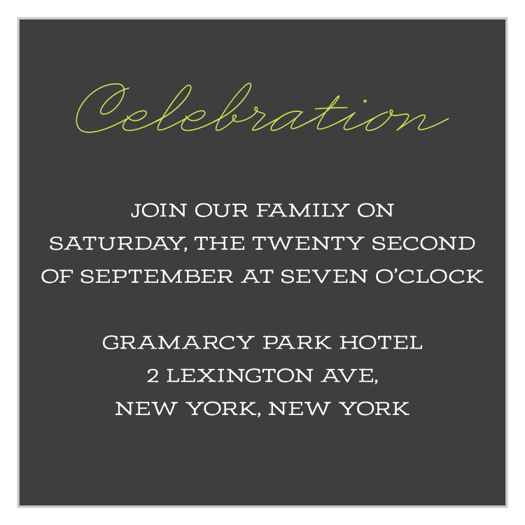 Big Day Bar Mitzvah Reception Cards