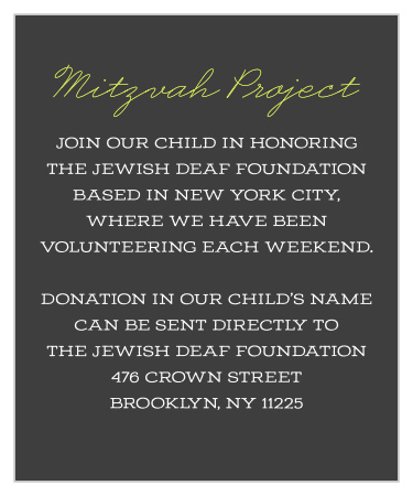 Big Day Bar Mitzvah Project Cards