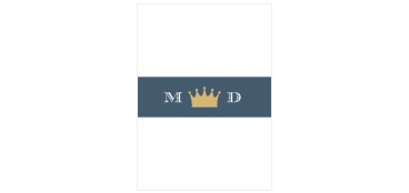 Wrap your invitation in the stunning design of our Medieval Sword Bar Mitzvah Belly Band. A classic rock-gray color adorns the background of each band, lending a lovely contrast to the white typography spelling out your son's initials. With a shimmering, shining gold-foil crown adorning the center space between his letters, itself decorated with a small Star of David, these bands are a delightful addition to your Mitzvah preparations.
