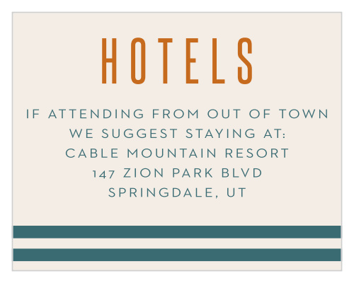 Movie Ticket Bar Mitzvah Lodging Cards