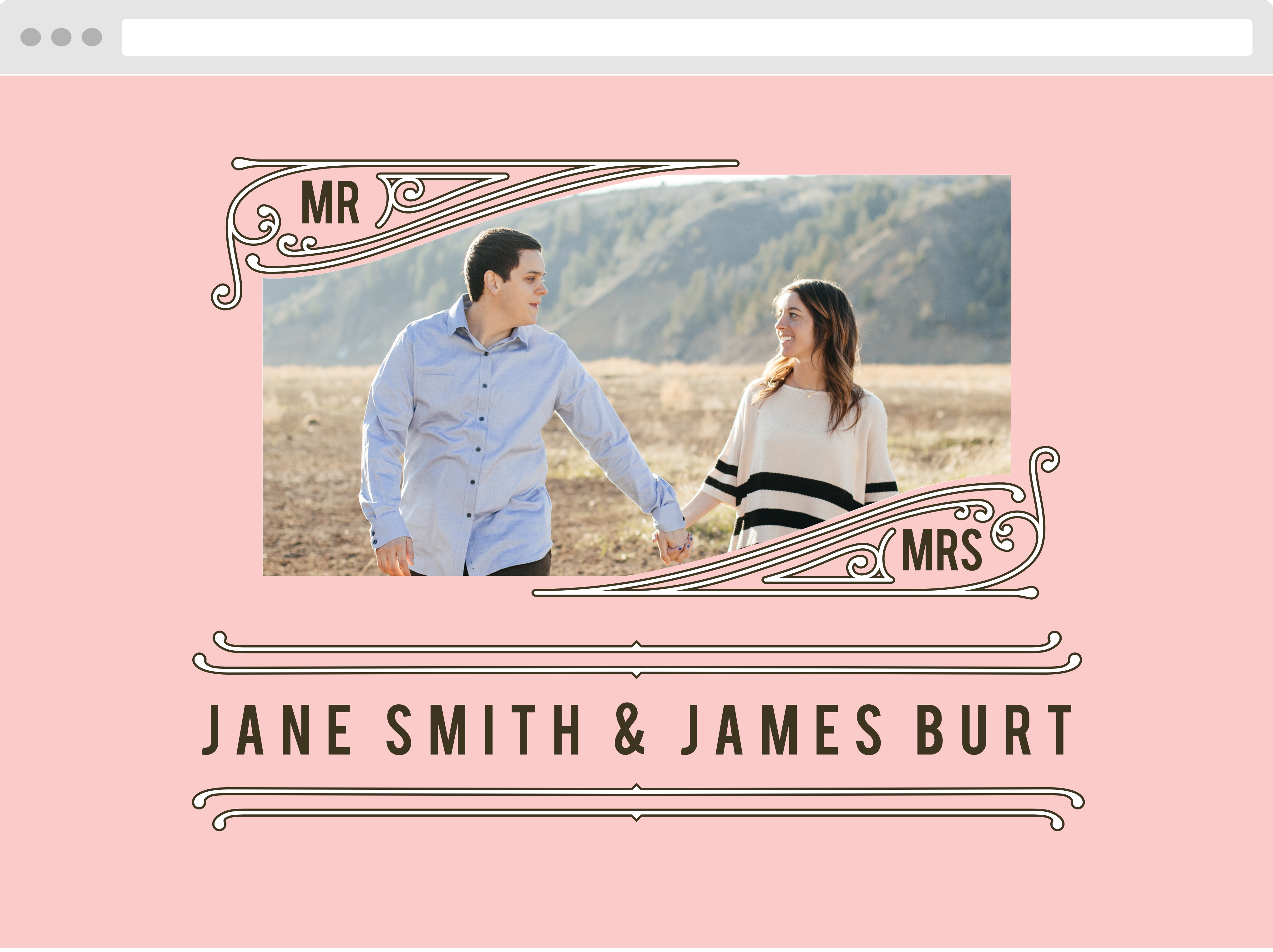 Vintage Union Wedding Website