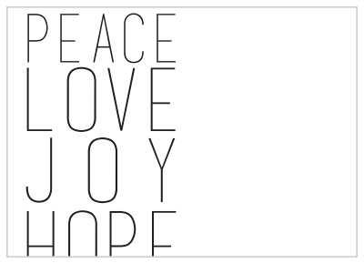 Our Holiday Type Holiday Cards are a fun typographical design to display your families enthusiasm over the Christmas season for all to enjoy!

