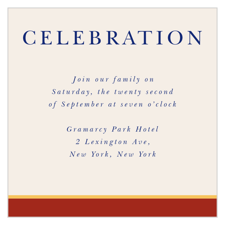 Medieval Banner Bar Mitzvah Reception Cards