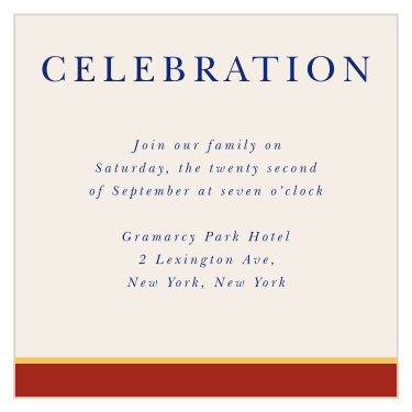 Enjoy the company of the people that matter most with our Medieval Banner Bar Mitzvah Reception Cards. 