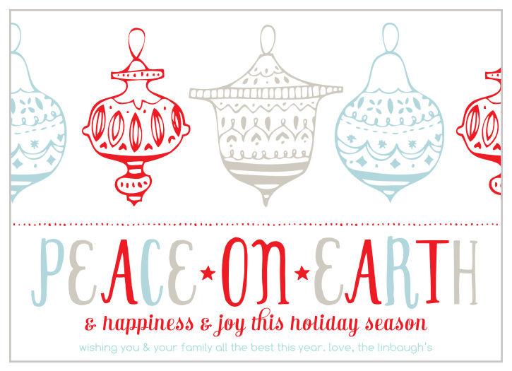 Send out the cutest holiday card with our Festive Ornaments Holiday Cards.