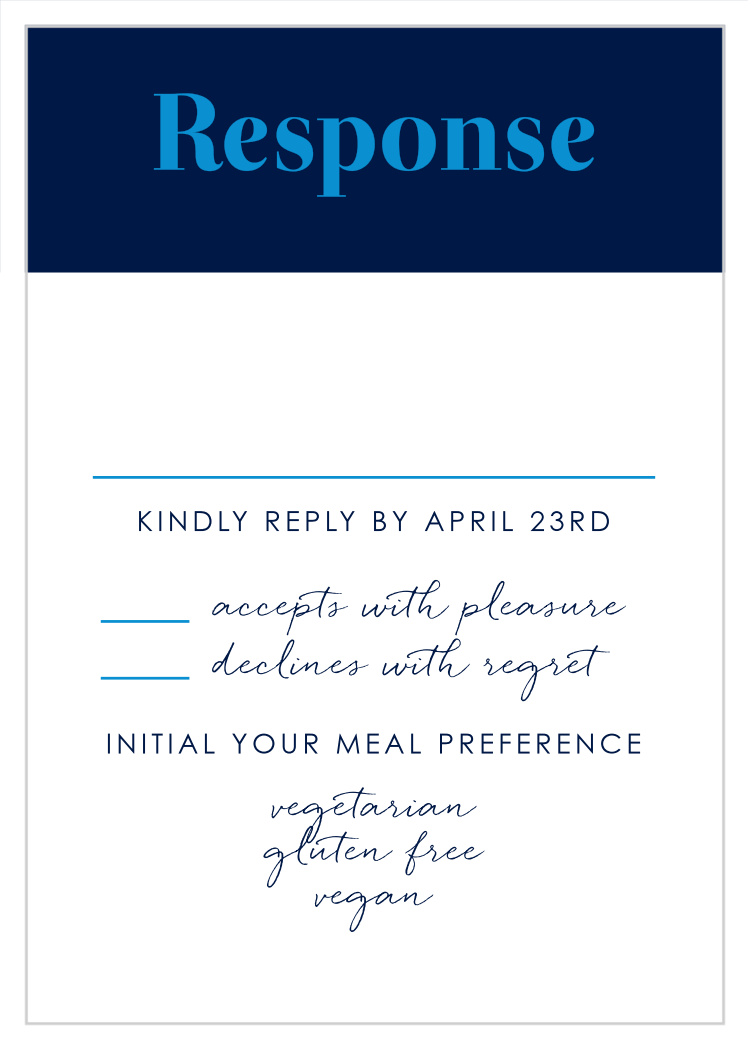 Hockey Mitzvah Bar Mitzvah Response Cards