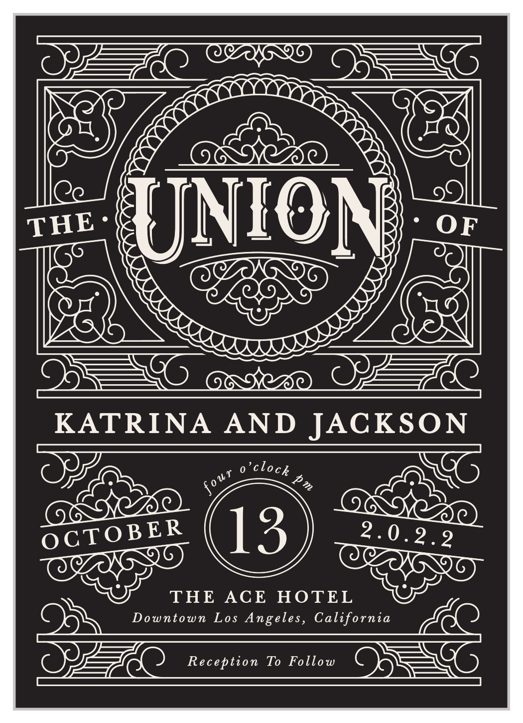Our Union Wedding Invitations