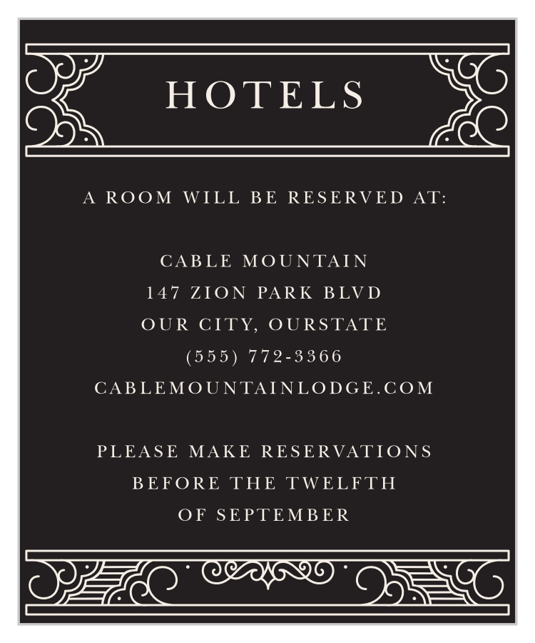 Our Union Accommodation Cards