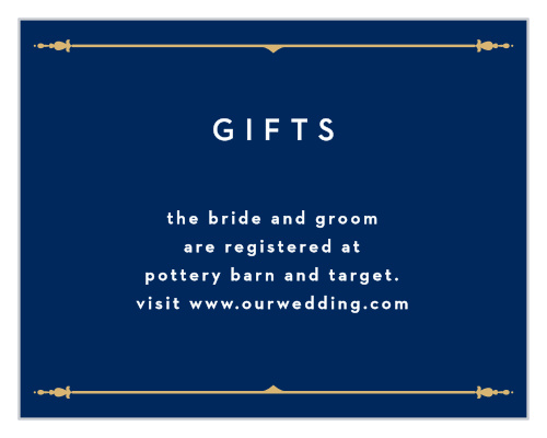 Happily Ever After Registry Cards