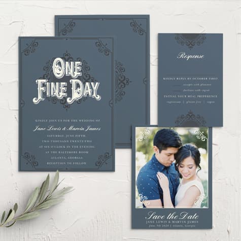 One Fine Day Wedding Invitations