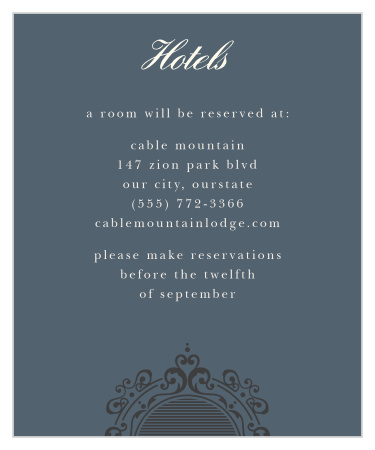 One Fine Day Accommodation Cards