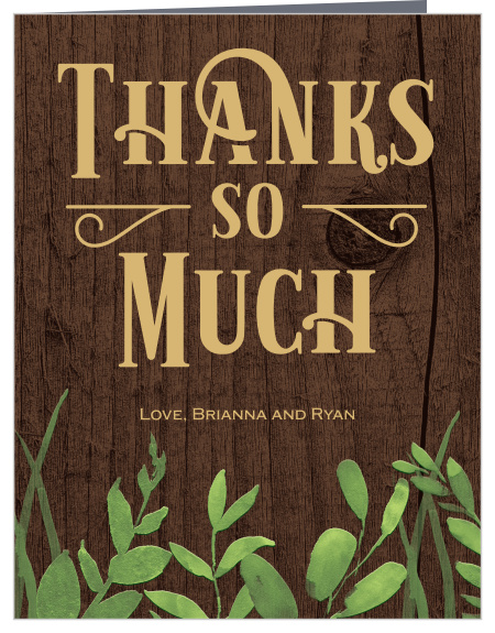 Forever In Love Wedding Thank You Cards
