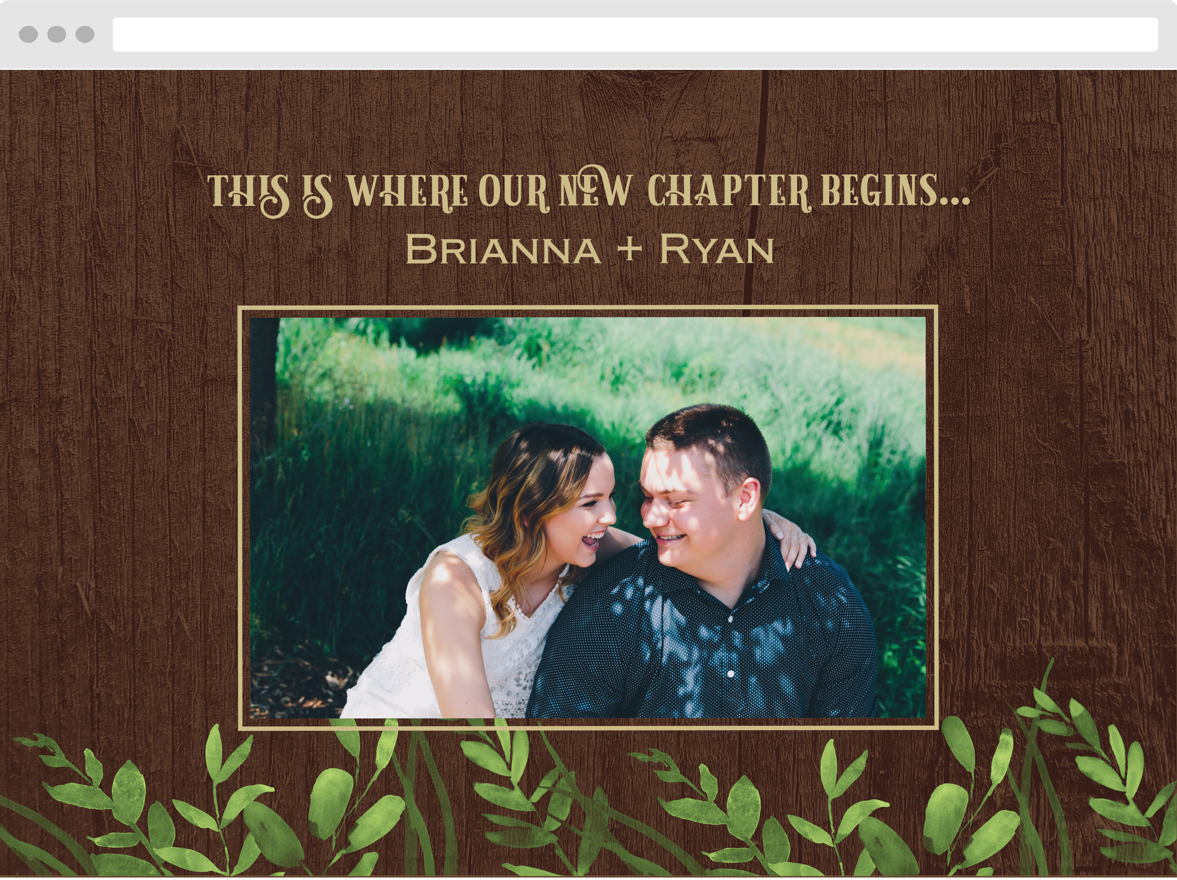 Forever In Love Wedding Website