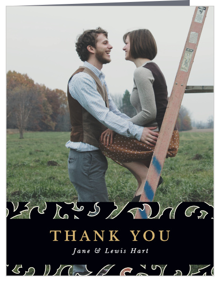 Ornate Love Wedding Thank You Cards