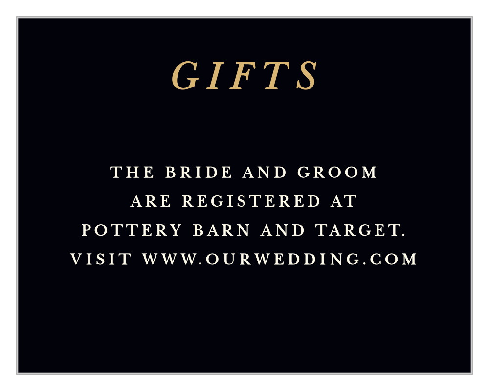 Ornate Love Registry Cards