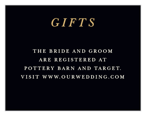 Ornate Love Registry Cards